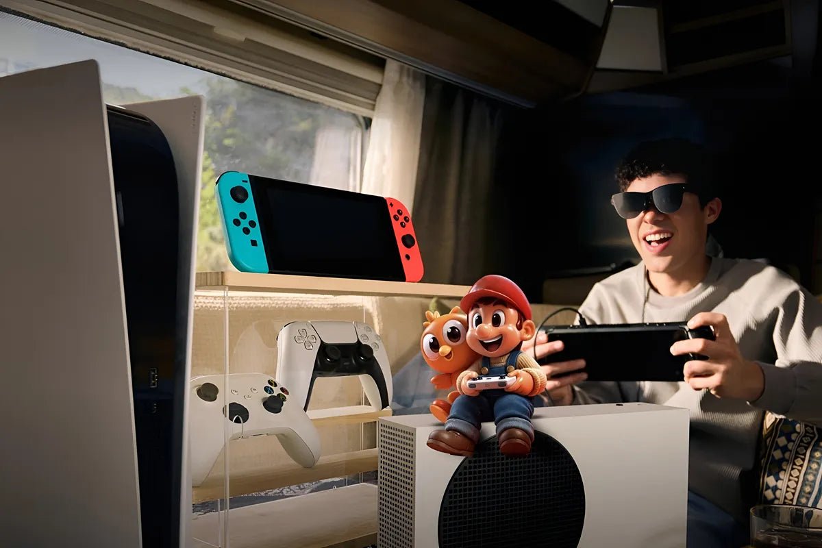 Play Switch and Consoles on a Massive Display: The Ultimate AR Glasses Gaming Setup - RayNeo