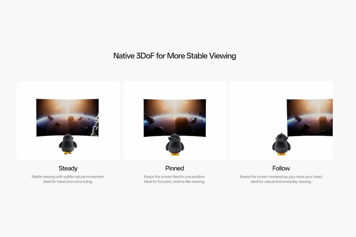 RayNeo GT Series Spatial Modes Explained: Steady, Pinned, and Follow - RayNeo