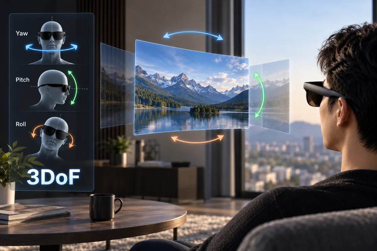 3DoF head tracking in AR glasses