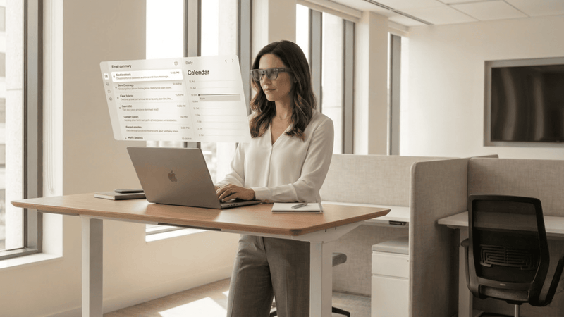 How Glasses That Display Video Are Changing Desktop Work