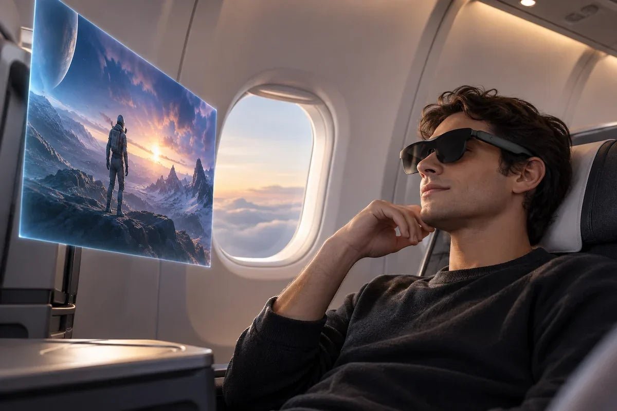Best Airplane Entertainment AR Glasses 2026: Bring Your Own Big Screen in the Air - RayNeo