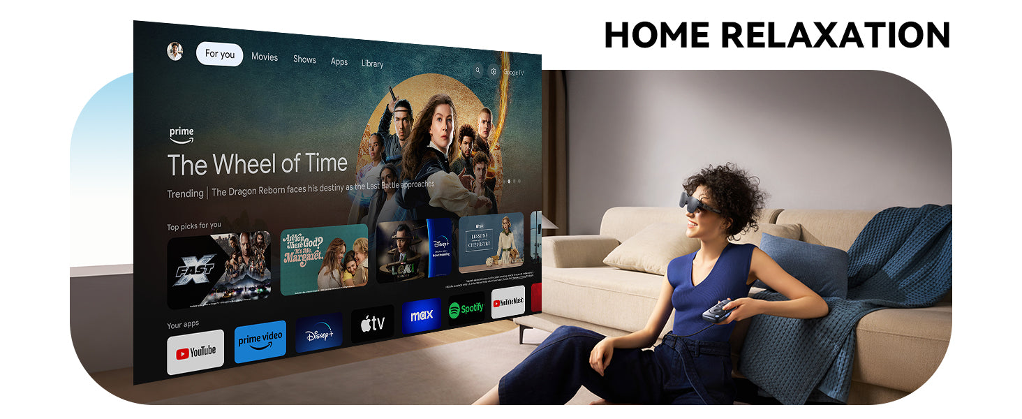 【完品】RayNeo Air 3S Pro + Google Pocket TV RayNeo Air 3s And Pocket TV Bundle Wireless Google TV Mate