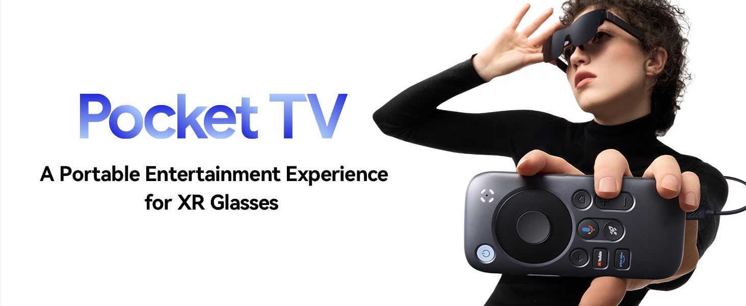 【完品】RayNeo Air 3S Pro + Google Pocket TV RayNeo Air 3s Smart AR/XR Glasses: A 201-inch Cinema in Your