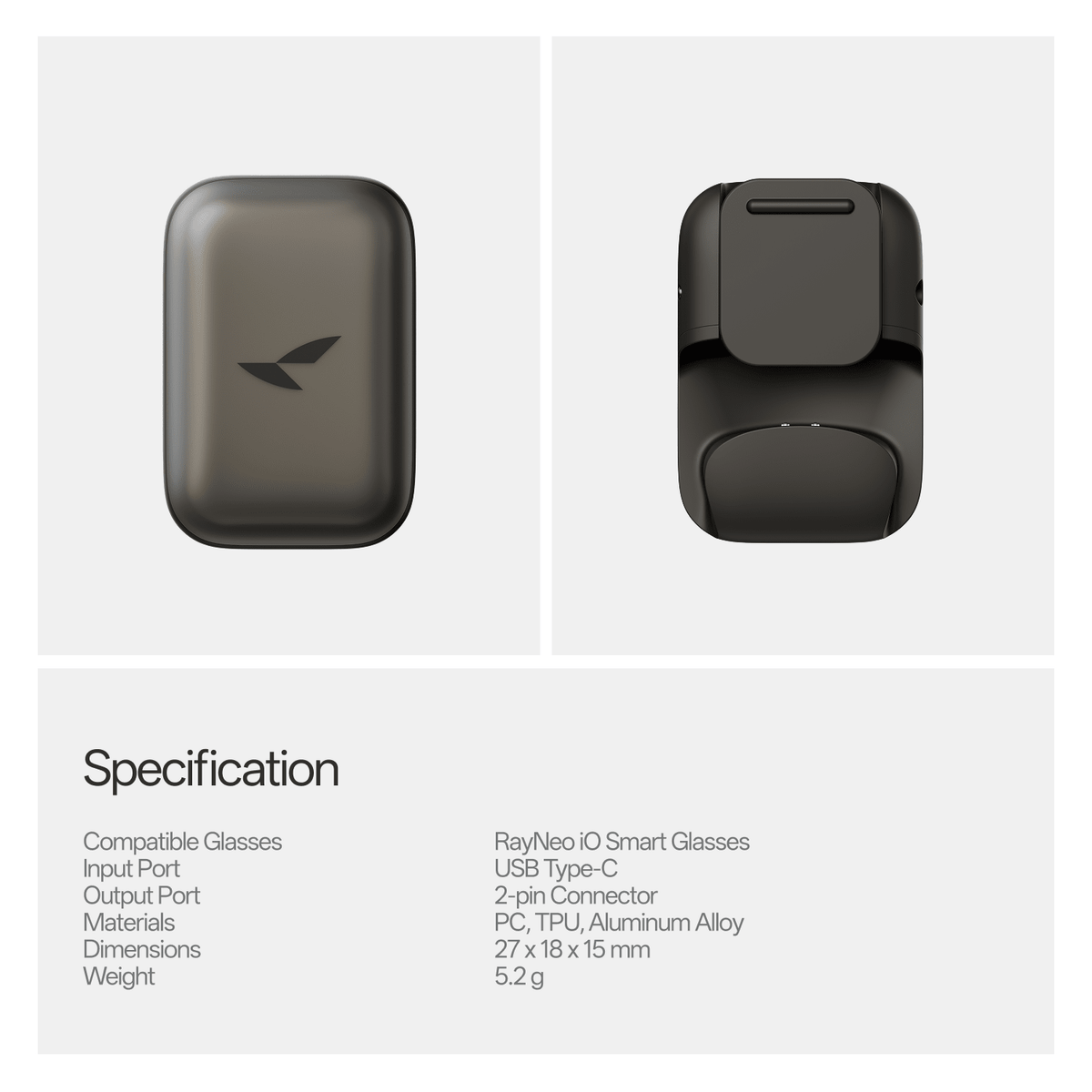 RayNeo iO Eyewear Charging Clip - RayNeo