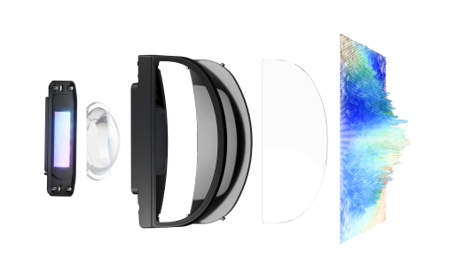 RayNeo Air 4 Pro HDR10 display comparison showing extended highlight and shadow detail versus standard dynamic range