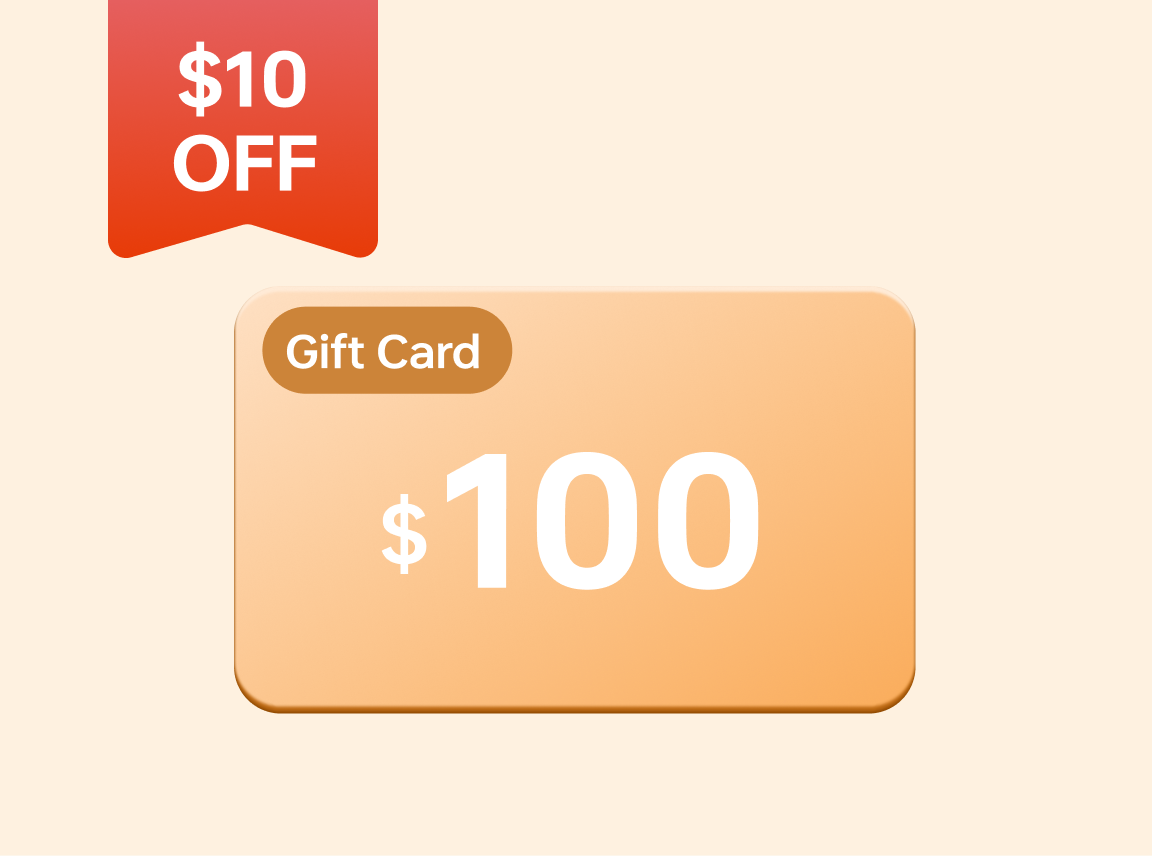 $100 Gift Card 🎁 Discount Auto-Applied at Checkout