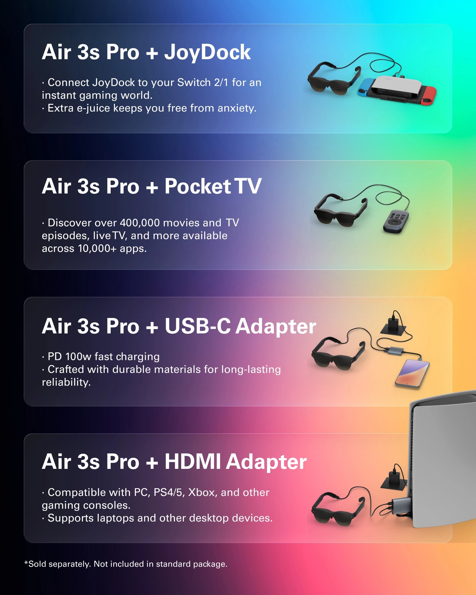 RayNeo Air 3s Pro - 目の保護に最適なゲーミンググラス RayNeo Air 3s Pro - 目の保護に最適なゲーミンググラス