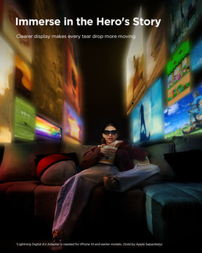 HDMI to Type-C and charging adapter for AR Glasses