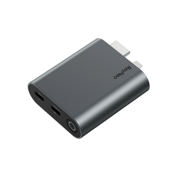 ARグラス用HDMI-Type-C変換アダプタと充電アダプタ